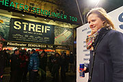 Olympiasiegerin Viktoria Rebensburg , bei der Premiere von Streif - One Hell of a ride (©Foto:  Martin Schmitz)